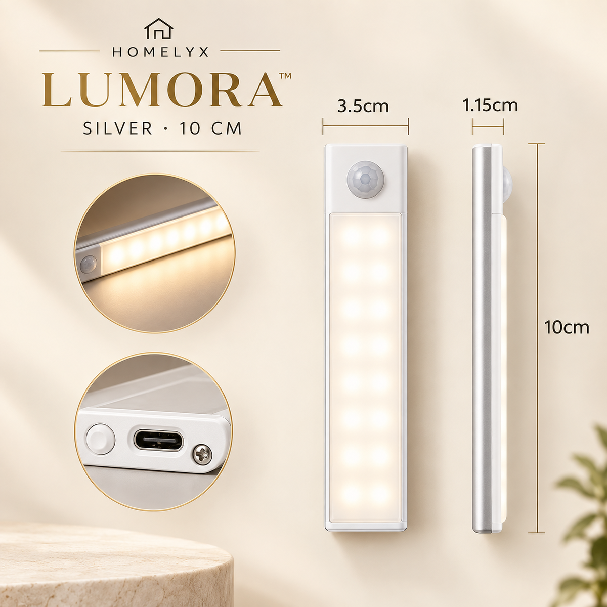 HOMELYX LUMORA™
Smart Motion LED Light